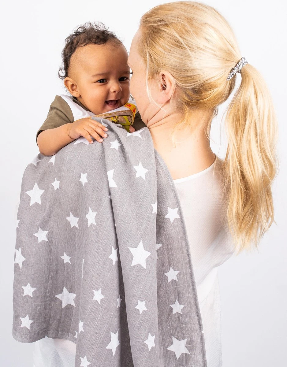 Hydrofiele Luiers - Hydrofiele Doeken - 70 x 80 cm - 10 pack – Grijs – Sterren - EU gefabriceerd – FENSILO hydrofiele doeken Hydrofiele Luiers - Hydrofiele Doeken - 70 X 80 Cm - 10 Pack – Grijs – Sterren - EU Gefabriceerd – FENSILO Hydrofiele Doeken -Babyproducten Promotie Winkel 938x1200 1