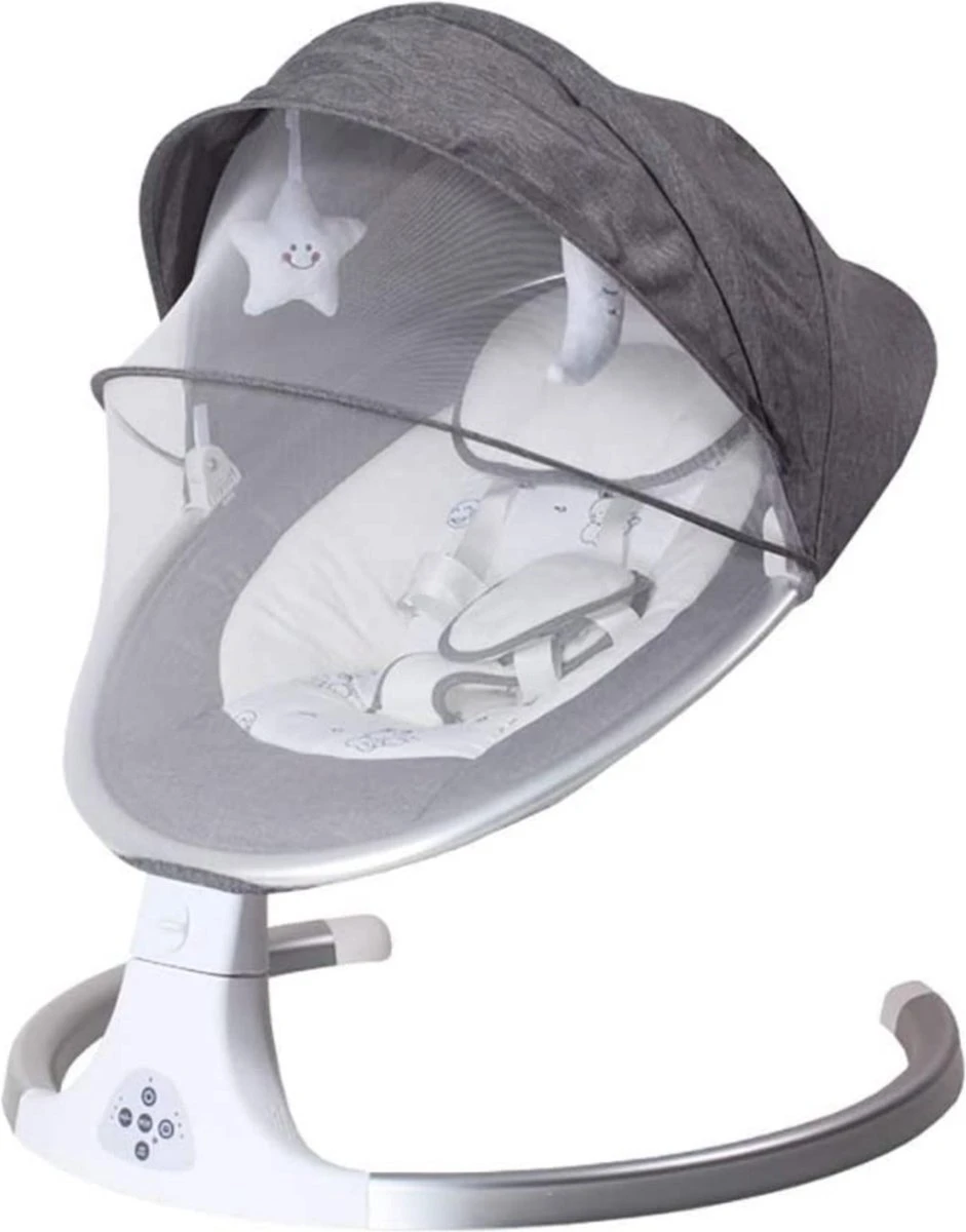 Baby wieg | Elektrische baby wieg | Elektrische wipstoel | Schommelstoel baby | Bluetooth | Afstandsbediening - Grijs Baby Wieg | Elektrische Baby Wieg | Elektrische Wipstoel | Schommelstoel Baby | Bluetooth | Afstandsbediening - Grijs -Babyproducten Promotie Winkel 941x1200 17