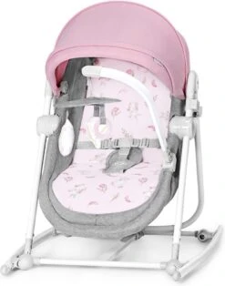 Kinderkraft Nola 5in1 Wieg - Wipstoel - Schommelstoel Peony Rose