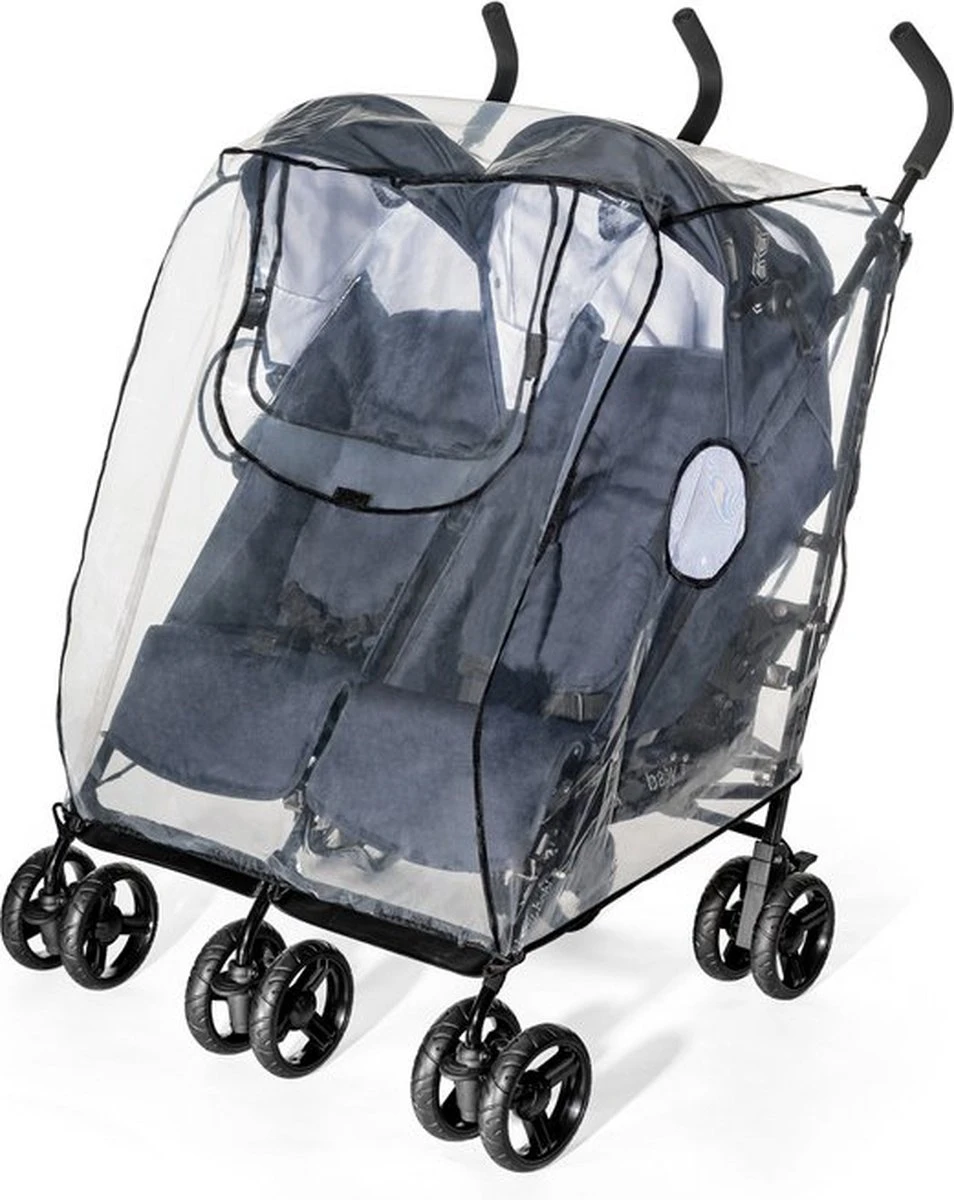 RainCover Twin Regenhoes voor Dubbele Kinderwagen - Regenhoes voor Tweeling Buggy - Dubbele Buggy - Regen Hoes voor Kinderwagen - Universeel - Hoes voor Kinderwagen - Buggy Regen Hoes - Baby / Toddler Raincover - Peuters & Kleuters Wandelwagen Happy Hop RainCover Twin Regenhoes Voor Dubbele Kinderwagen - Regenhoes Voor Tweeling Buggy - Dubbele Buggy - Regen Hoes Voor Kinderwagen - Universeel - Hoes Voor Kinderwagen - Buggy Regen Hoes - Baby / Toddler Raincover - Peuters & Kleuters Wandelwagen -Babyproducten Promotie Winkel 954x1200 4
