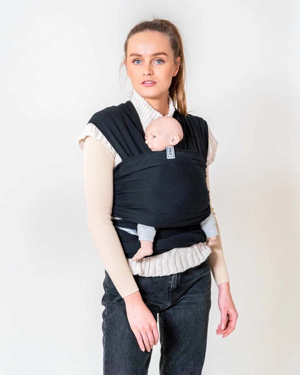 ByKay - Draagdoek - Rekbaar - Black - Maat M - Organic katoen - Stretchy Wrap Deluxe - 3 jaar - buik - heup ByKay - Draagdoek - Rekbaar - Black - Maat M - Organic Katoen - Stretchy Wrap Deluxe - 3 Jaar - Buik - Heup -Babyproducten Promotie Winkel 960x1200 16