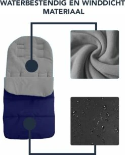 Achaté Voetenzak - Voor Kinderwagen Of Stoeltje – Baby Slaapzak - Autostoel - Donkerblauw -Babyproducten Promotie Winkel 966x1200 5