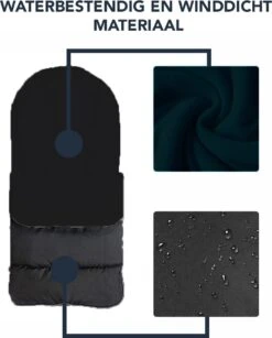 Achaté Voetenzak - Voor Kinderwagen Of Stoeltje – Baby Slaapzak - Autostoel - Zwart -Babyproducten Promotie Winkel 966x1200 6