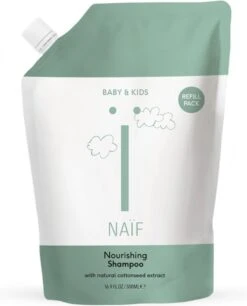 Naïf Voedende Shampoo – Navulverpakking - Baby En Kids - 500ml - Met Natuurlijke Ingrediënten -Babyproducten Promotie Winkel 968x1200