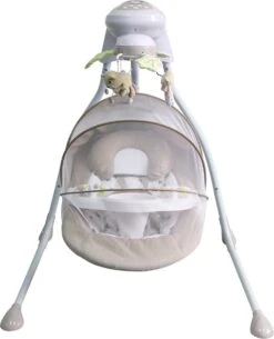 Elektrische Babyschommelstoel En Ligstoel - Wipstoel Met Muziek & Muggennet BEIGE -Babyproducten Promotie Winkel 971x1200 12