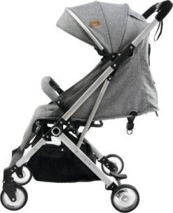 Ding Vivo Wandelwagen - Grijs/Zilver - Inklapbare Buggy - Inclusief Boodschappenmandje En Zonnekap -Babyproducten Promotie Winkel 972x1200 13