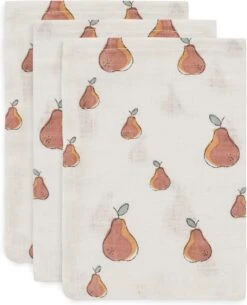 Jollein Baby Hydrofiel Washandje Pear - 3 Stuks