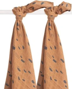 Jollein Hydrofiel Multidoek Meadow 115x115cm - Rosewood - 2 Stuks -Babyproducten Promotie Winkel 974x1200 3