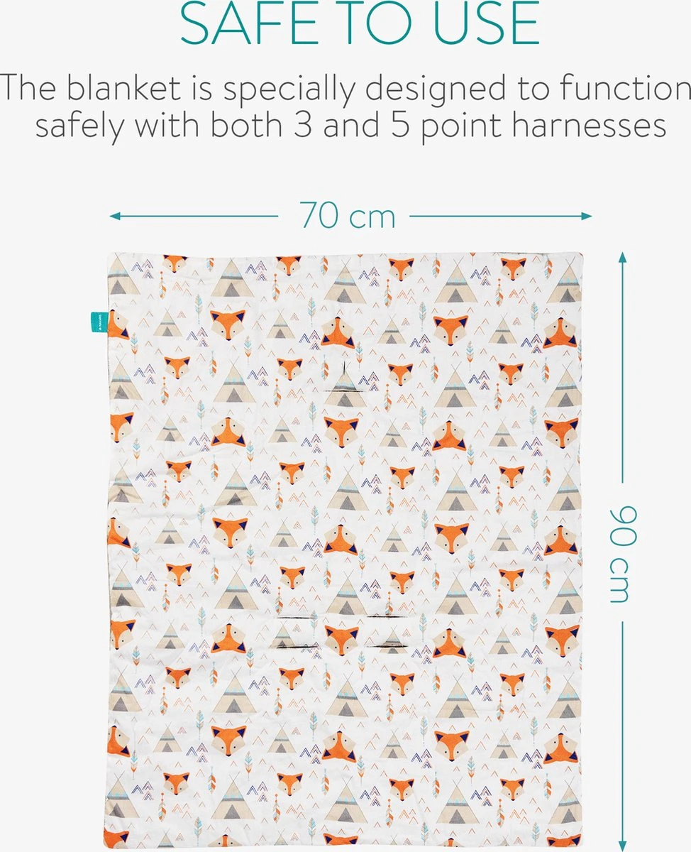 Navaris zachte wikkeldeken voor babyzitje - Babydeken compatibel met Maxi Cosi en wandelwagen - Universeel en geschikt voor driepuntsgordel - Vos Navaris Zachte Wikkeldeken Voor Babyzitje - Babydeken Compatibel Met Maxi Cosi En Wandelwagen - Universeel En Geschikt Voor Driepuntsgordel - Vos -Babyproducten Promotie Winkel 974x1200 4