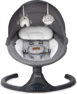 Momi Lami Dark Grey Elektrische Babyschommel BULE00022 -Babyproducten Promotie Winkel 983x1200 6