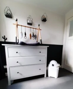 DiaperChamp One - Luieremmer - Verzorging - Luieremmers - White Black -Babyproducten Promotie Winkel 987x1200 1