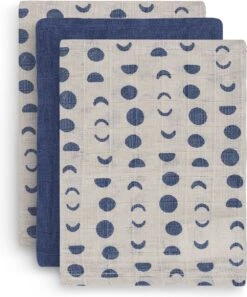 Jollein Baby Hydrofiel Washandje Moonlight - 3 Stuks